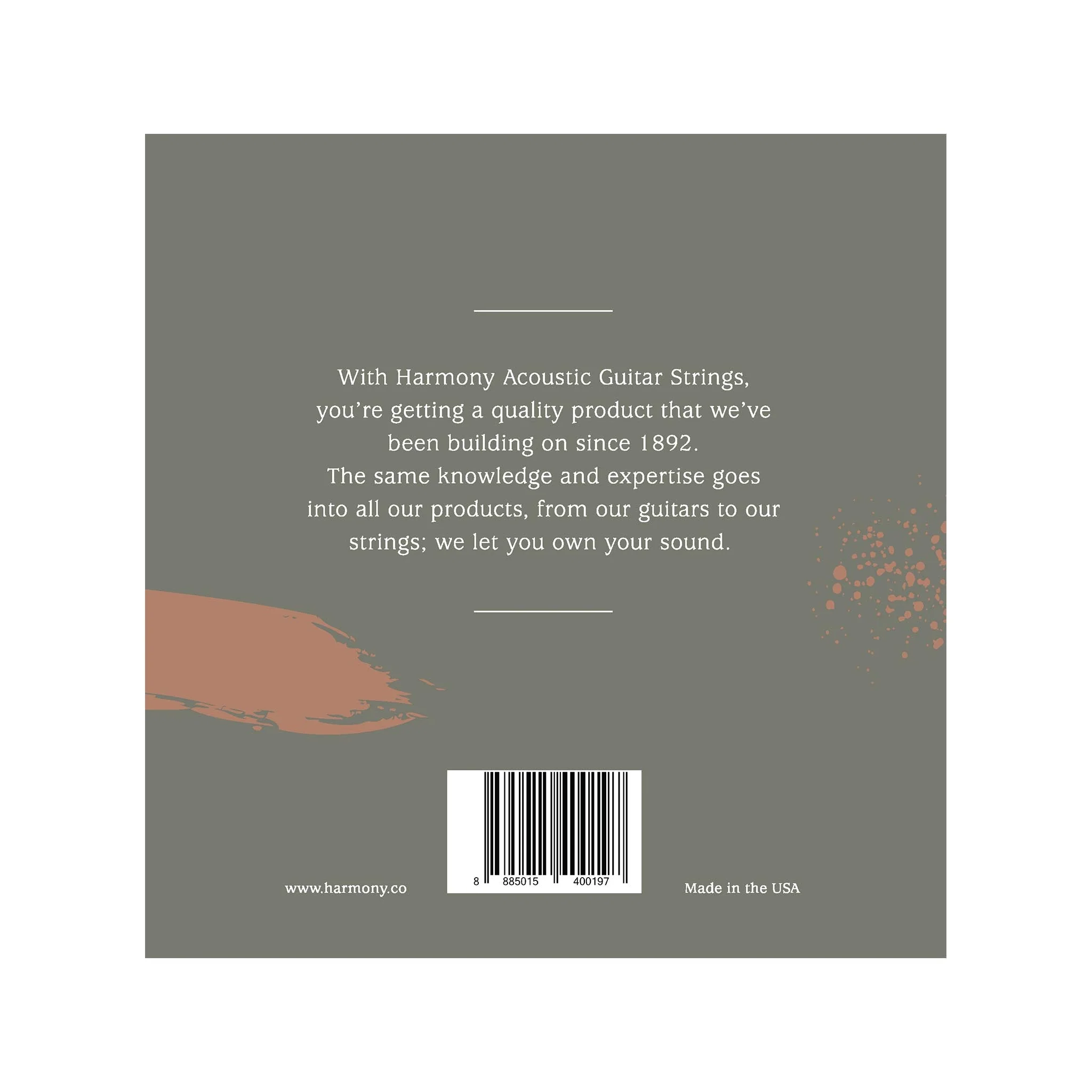 Harmony HA03 Phosphor Bronze Acoustic Guitar Strings, Light, 12/53 - Image 2