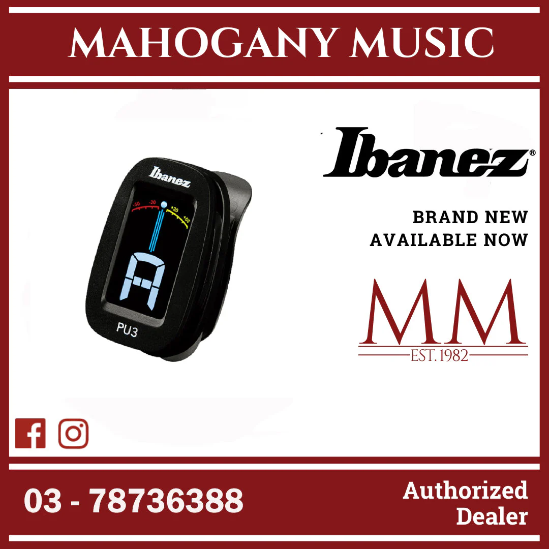 Ibanez PU3-BK Chromatic Tuner, Black