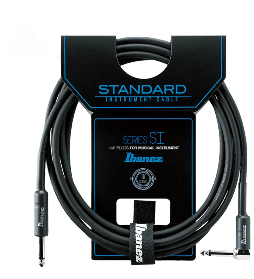 Ibanez SI10L Guitar Cable, Straight/Right Angle Plug - Image 2