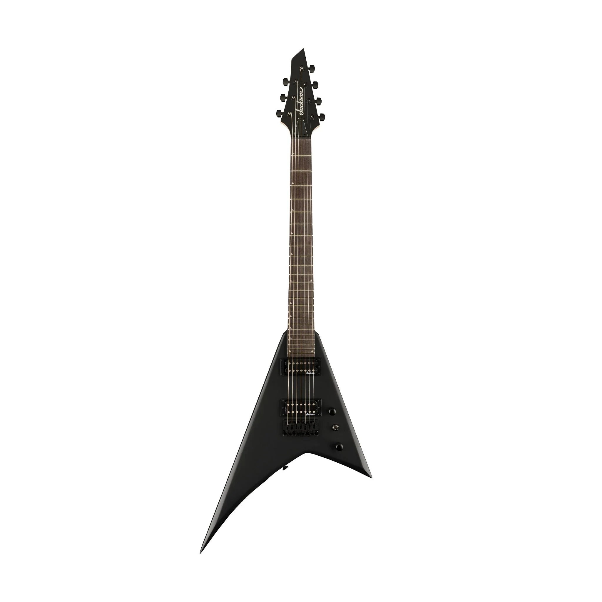 Jackson JS Series Rhoads JS22-7 RR HT 7-String Electric Guitar, Amaranth FB, Satin Black