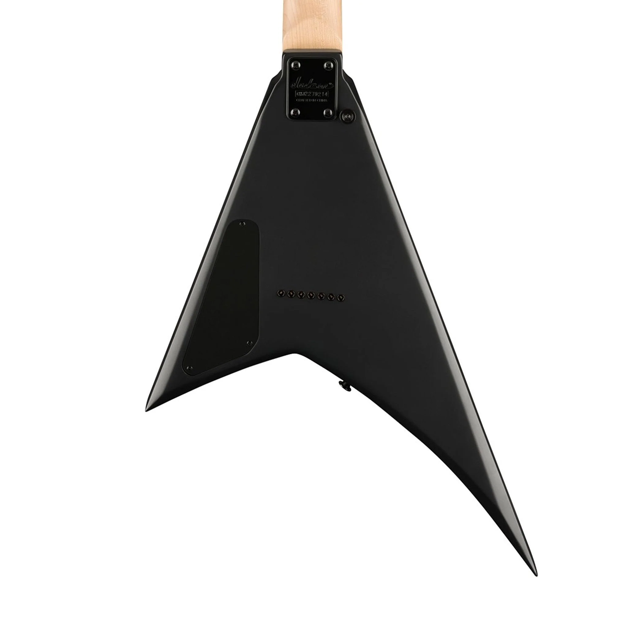 Jackson JS Series Rhoads JS22-7 RR HT 7-String Electric Guitar, Amaranth FB, Satin Black - Image 4