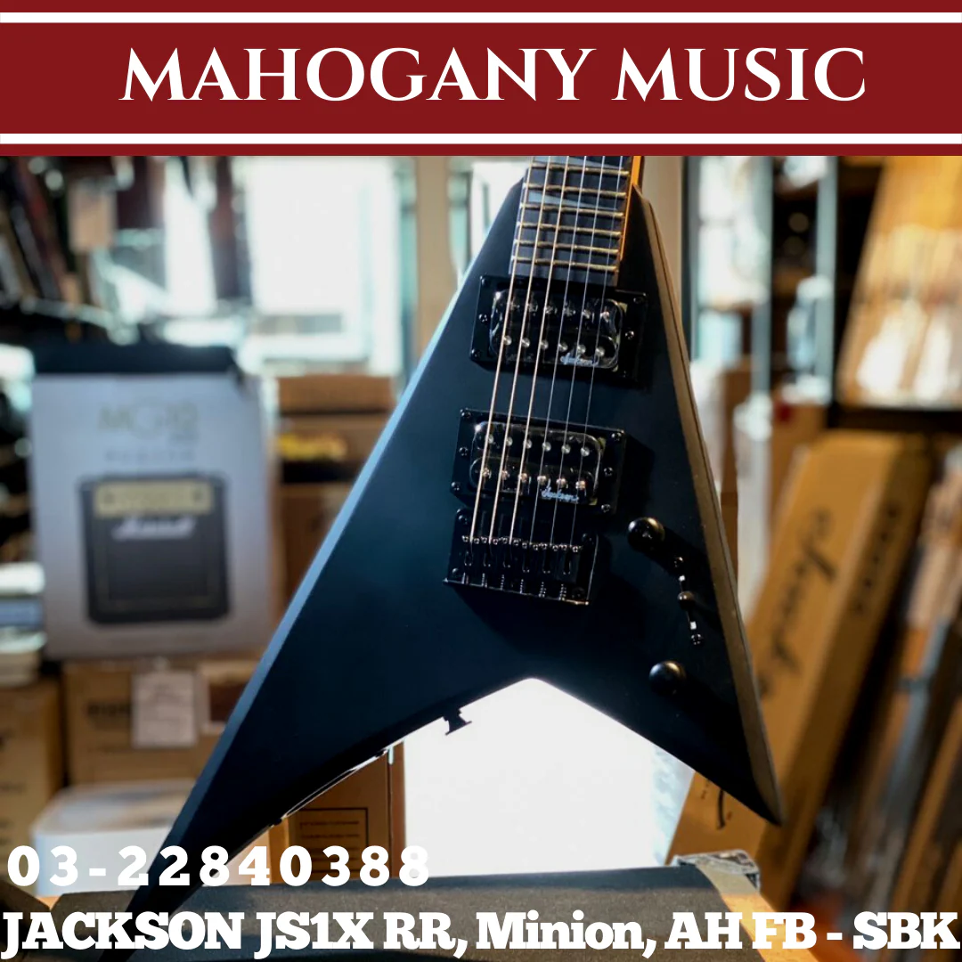 Jackson JS Series RR Minion JS1X Electric Guitar, Amaranth FB, Satin Black
