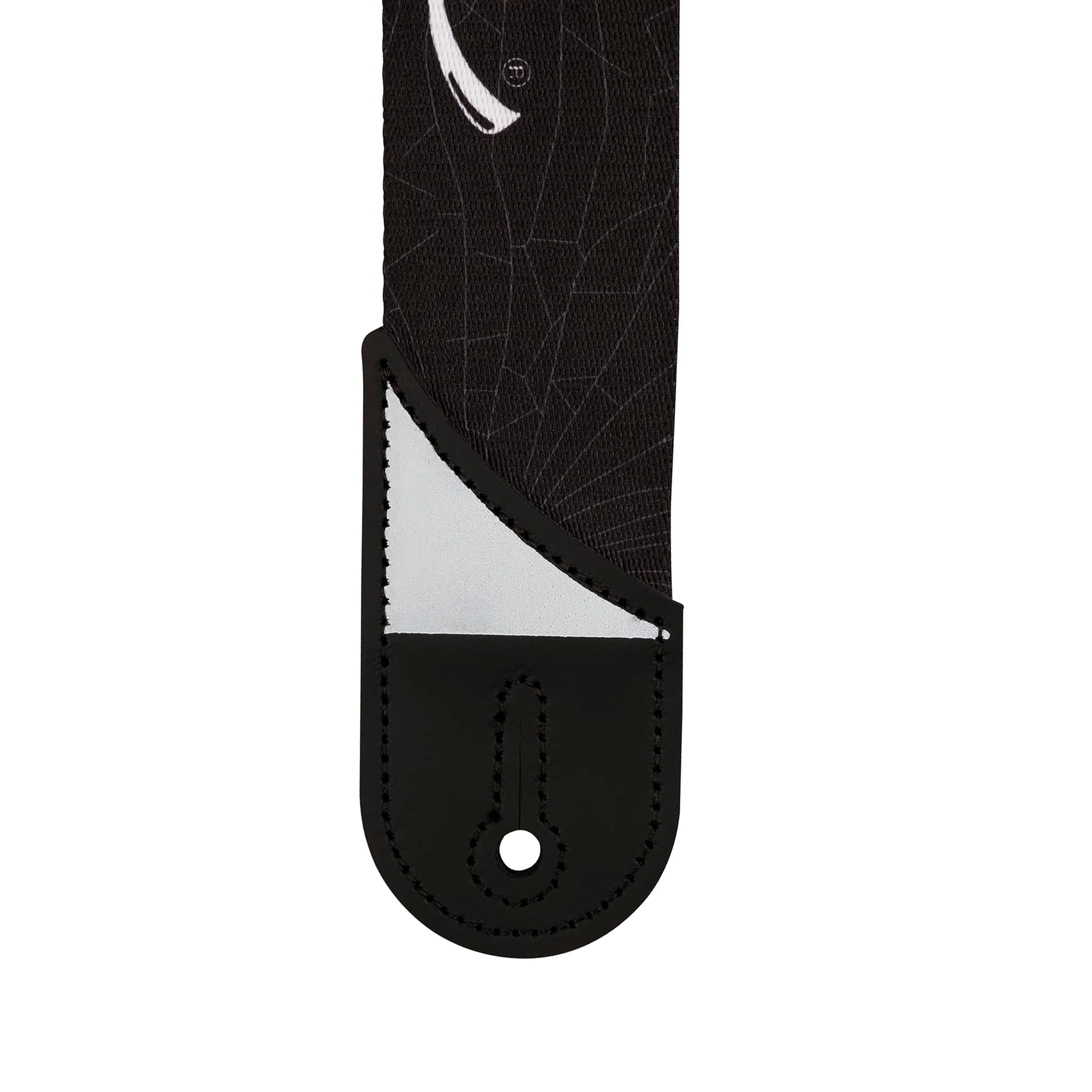 Jackson White Logo Guitar Strap, Black - Image 2