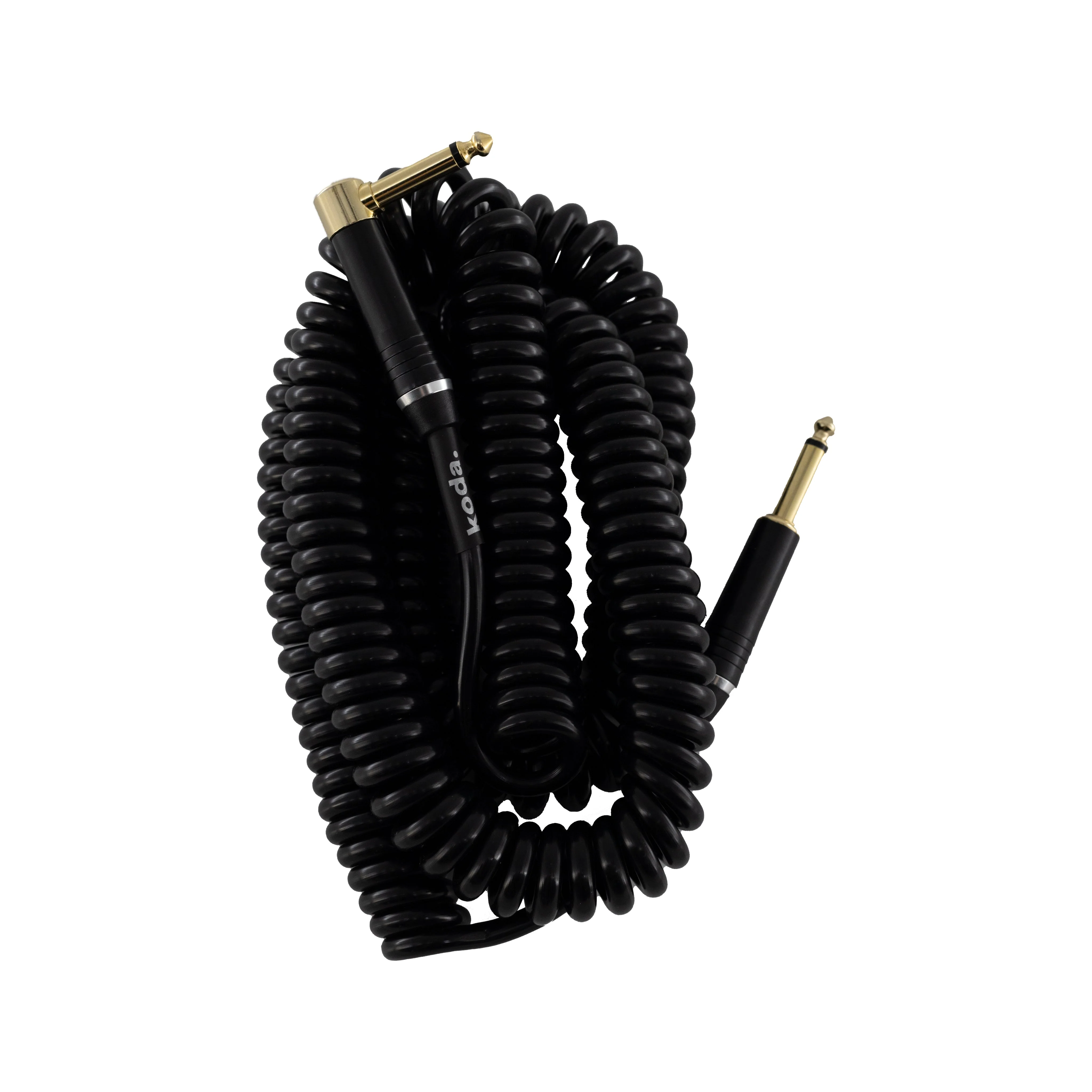 koda plus Coiled Instrument Cable, 30ft, Black - Image 3