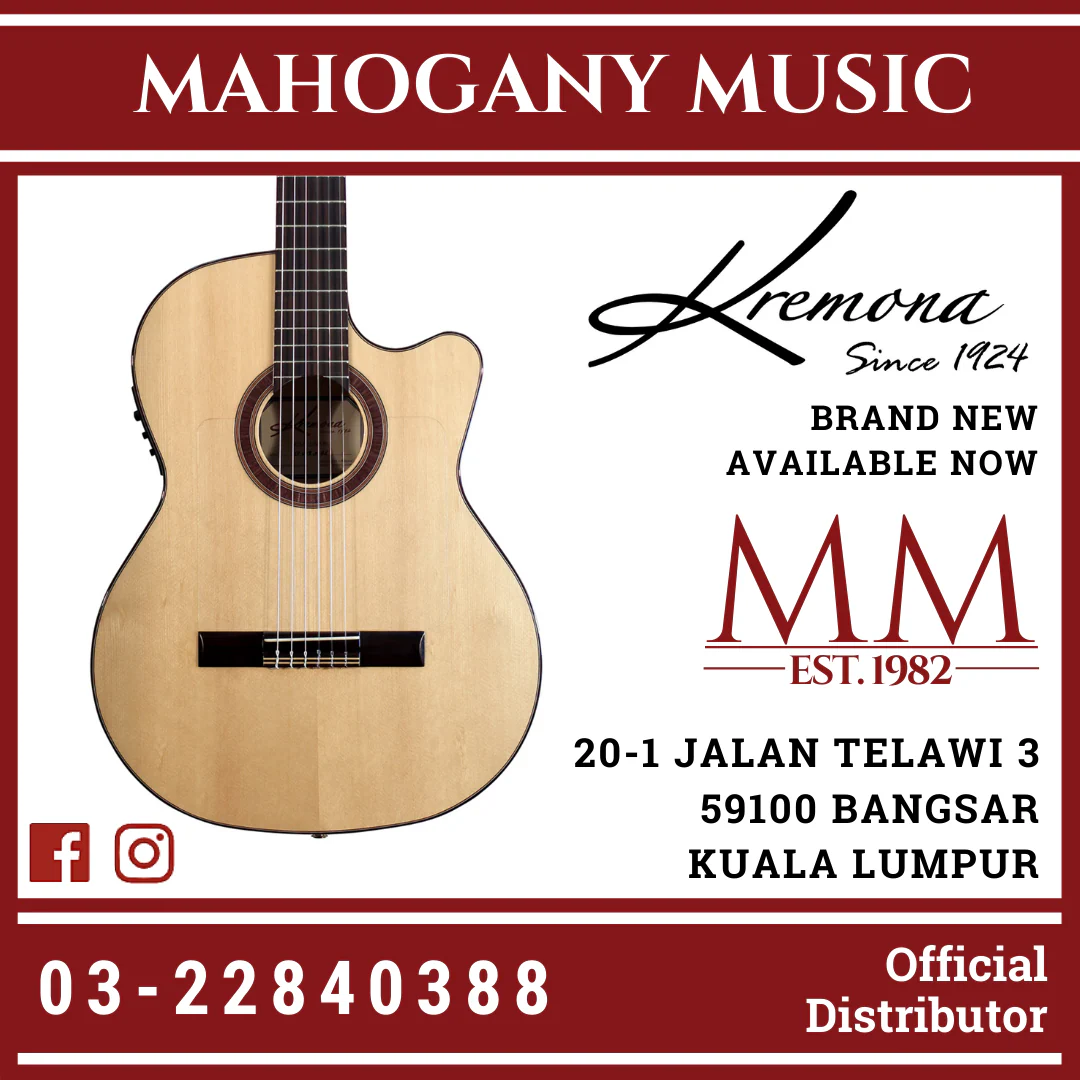 Kremona Rosa Luna European Spruce Top Flamenco Classical Guitar