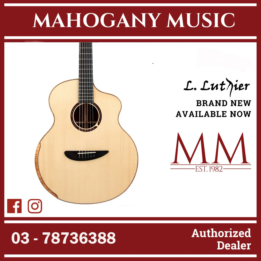 L.Luthier Lava Solid European Spruce Acoustic Guitar