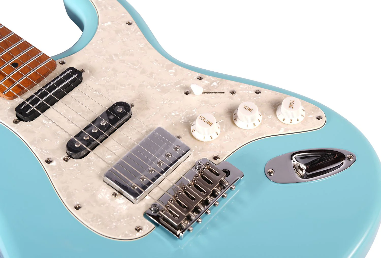Luxars S-G20 DB Daphne Blue Electric Guitar - Image 4