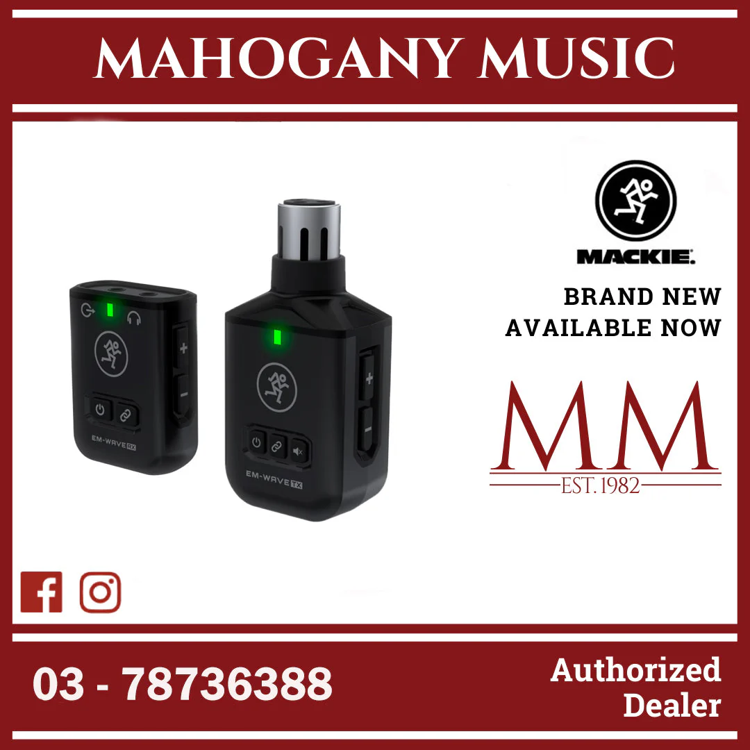 Mackie EM Wave XLR Wireless Handheld Microphone System