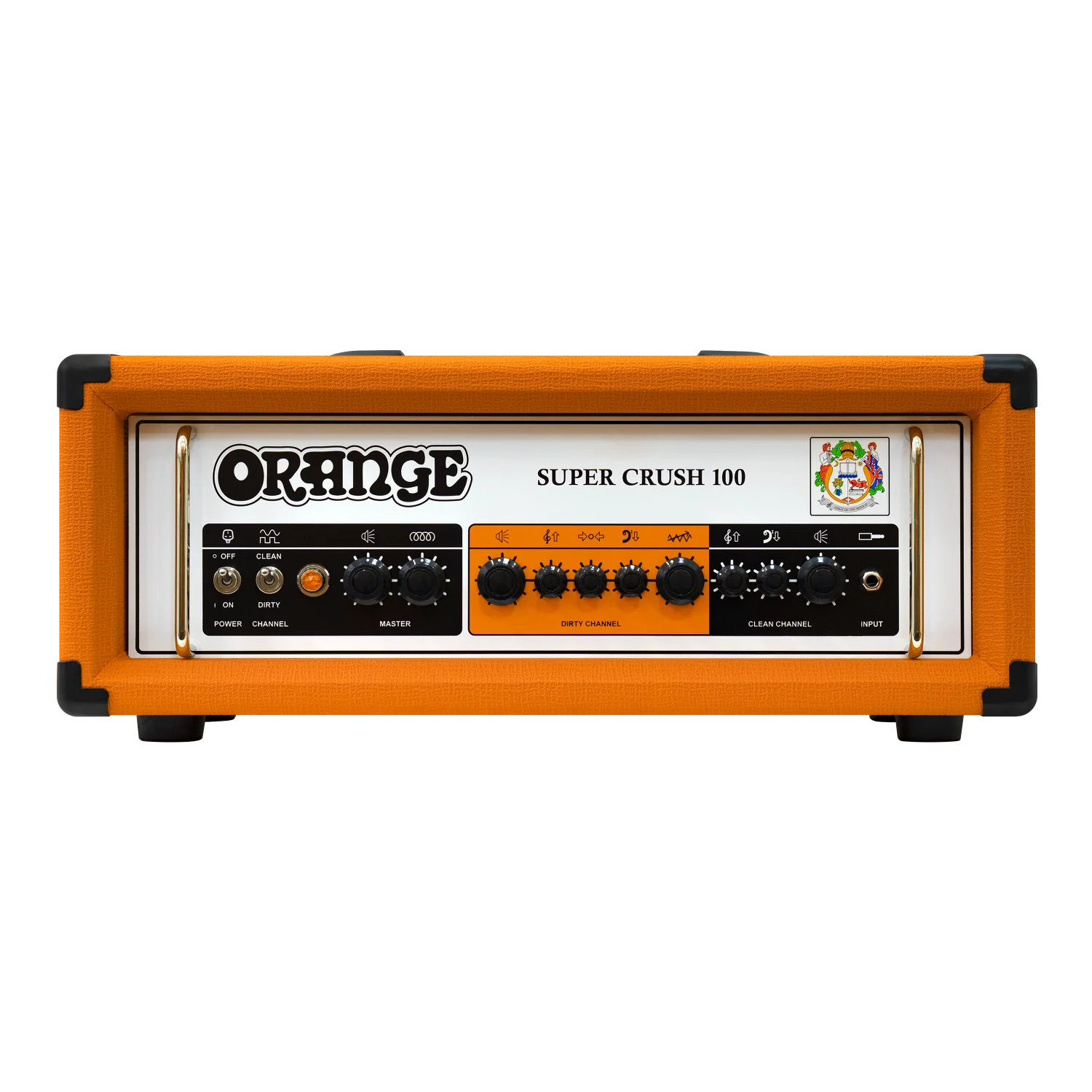 Orange Super Crush 100 - 100-watt Solid-state Head - Orange - Image 4