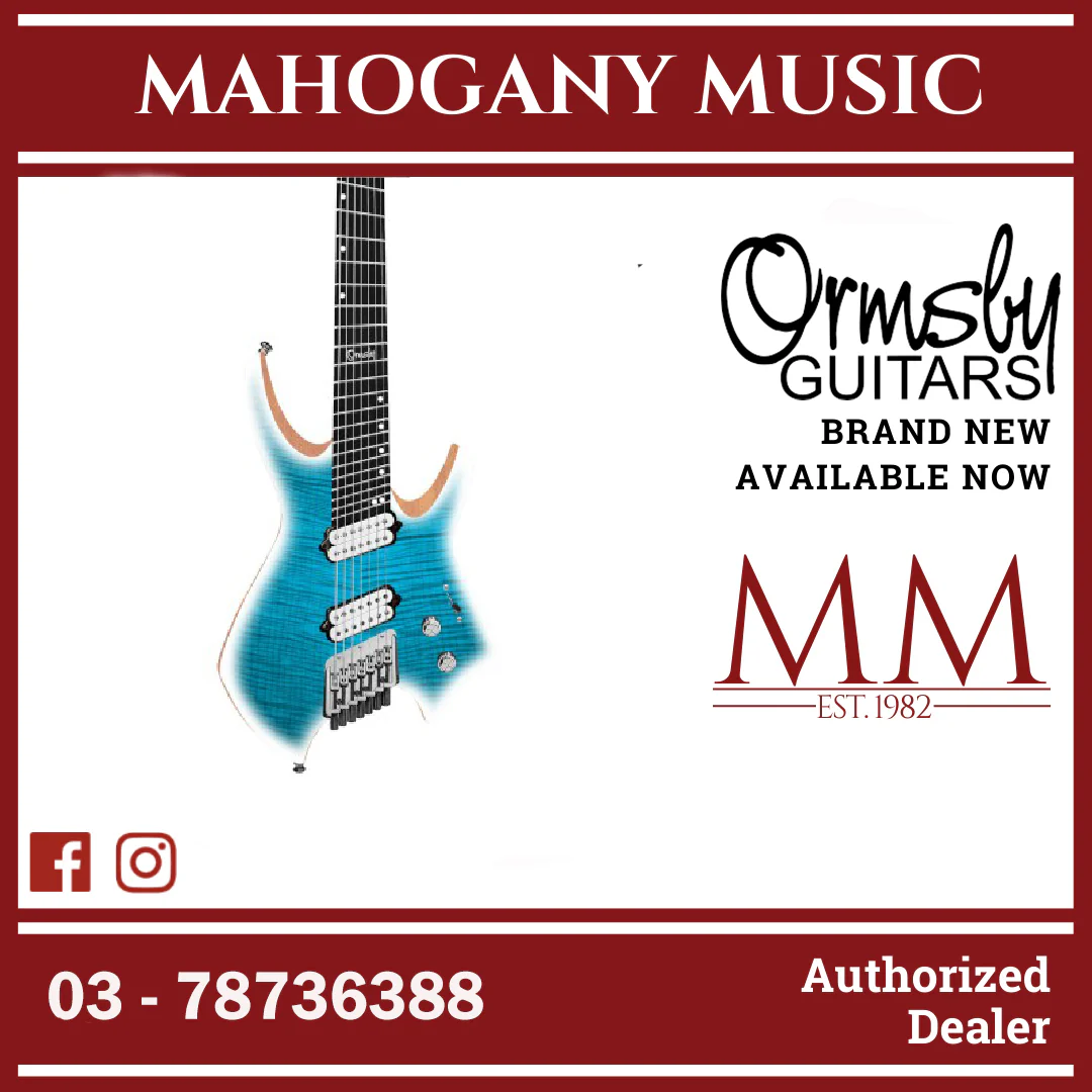 Ormsby Goliath GTR Icy Cool 6 string guitar