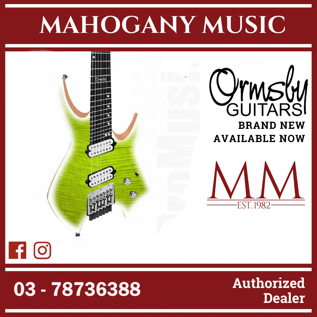 Ormsby Goliath GTR Pine Lime 6 string guitar