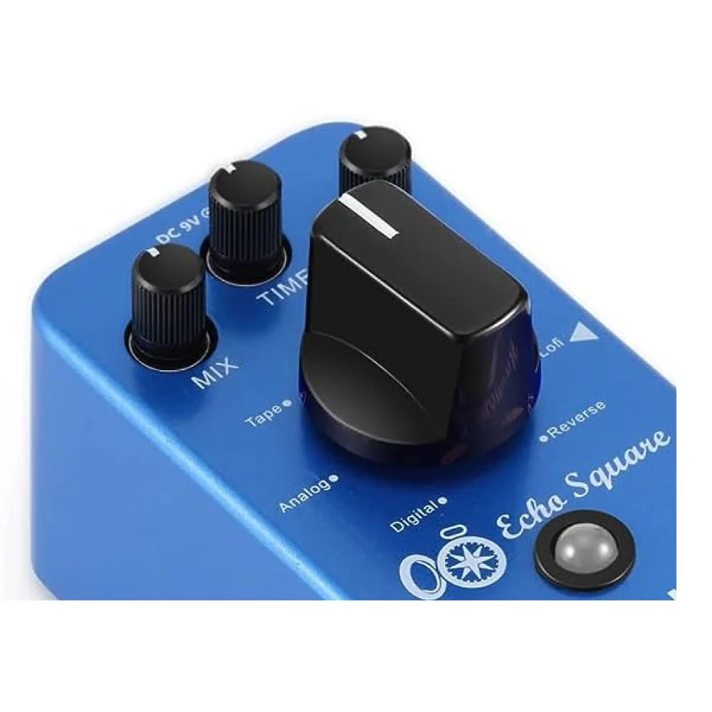 Donner EC1006 Echo Square Delay Guitar Effect Pedal with 7 Delay Modes - Image 3