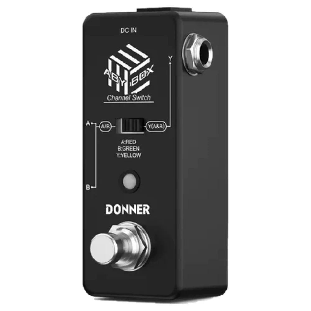 Donner EC1162 ABY Box Line Selector AB Switch Mini Guitar Effect Pedal True Bypass - Image 3