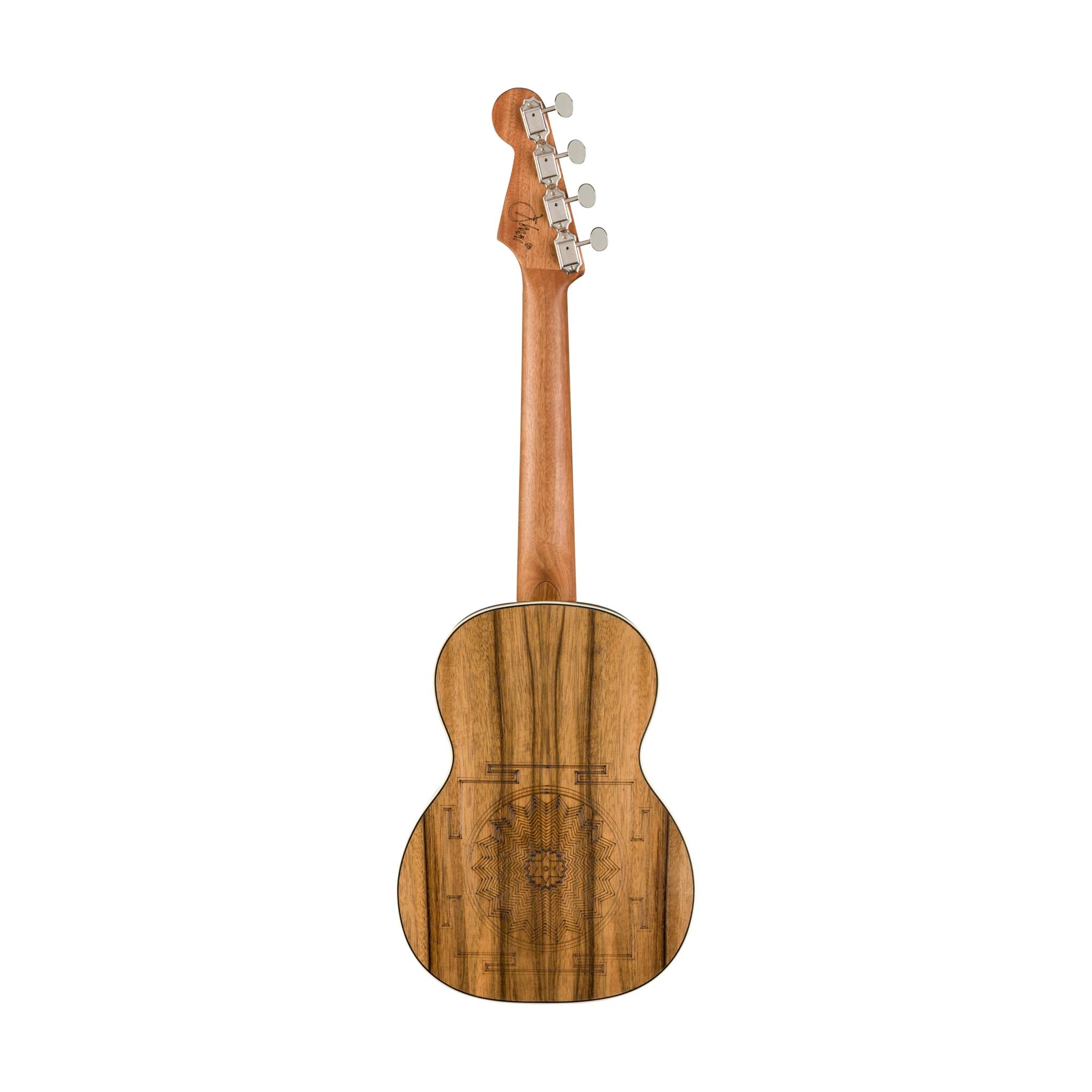 [PREORDER] Fender Dhani Harrison Ukulele, Walnut FB, Turquoise - Image 2
