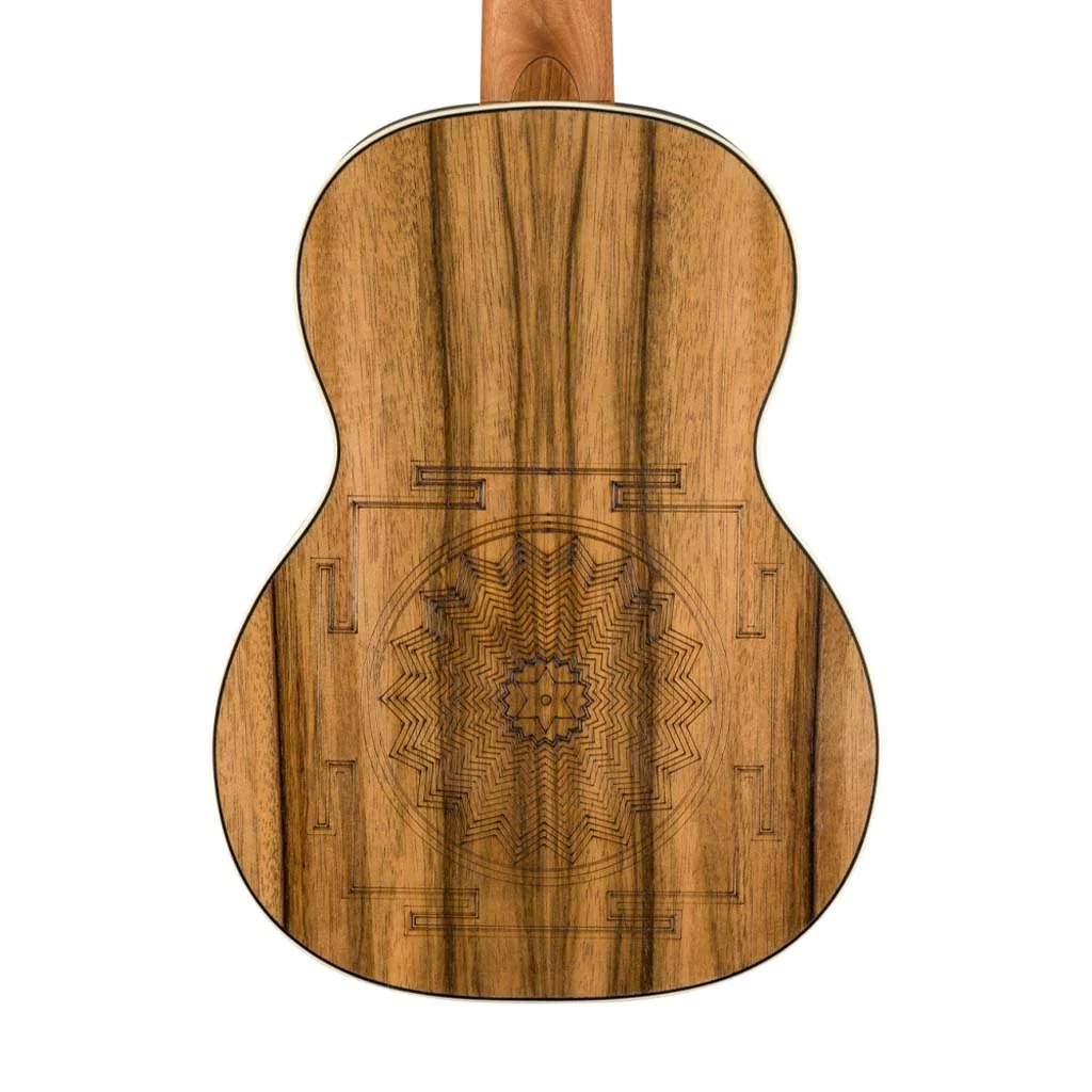 [PREORDER] Fender Dhani Harrison Ukulele, Walnut FB, Turquoise - Image 5