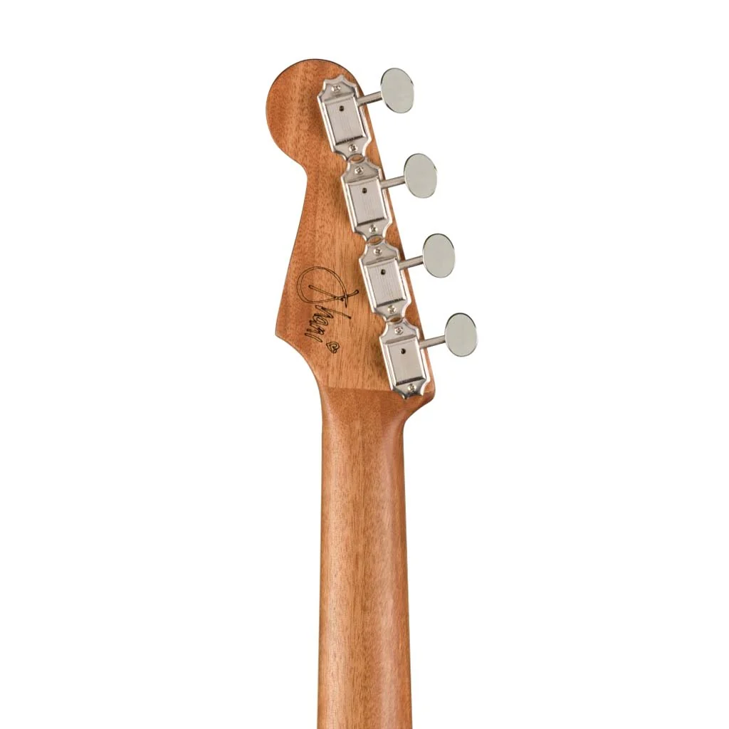 [PREORDER] Fender Dhani Harrison Ukulele, Walnut FB, Turquoise - Image 8