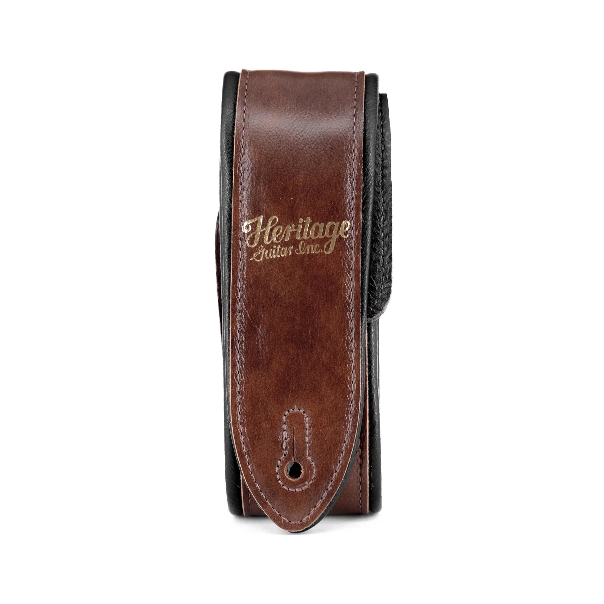 [PREORDER] Heritage Premium Leather Guitar Strap, Brown - Image 2