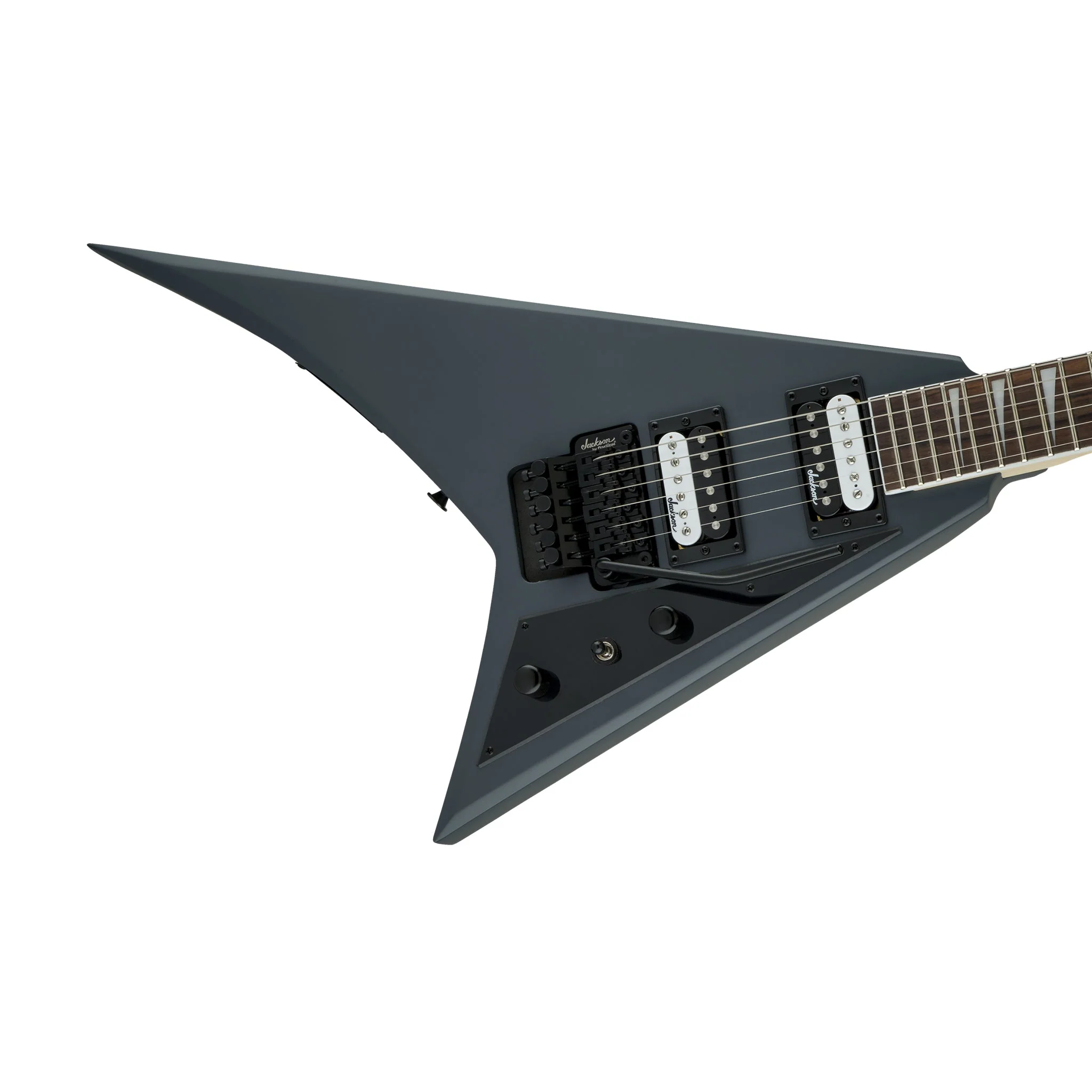 Jackson JS Series Rhoads JS32 Electric Guitar, Amaranth FB, Satin Gray - Image 3