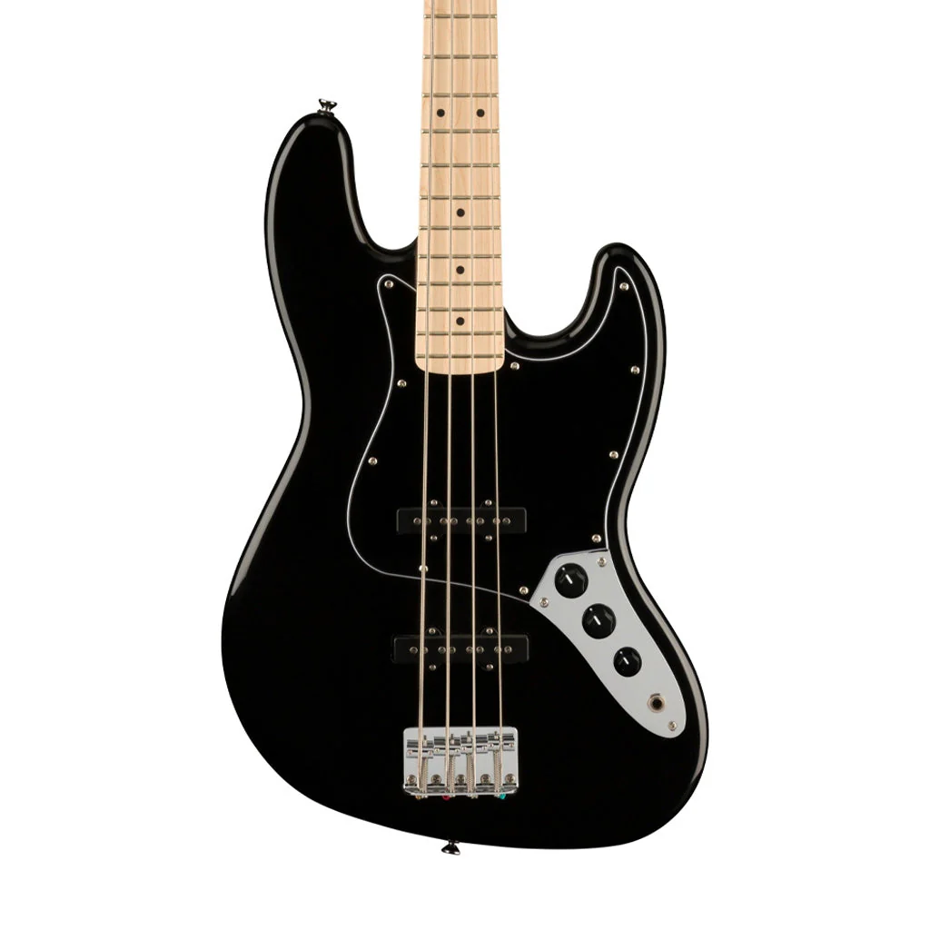 [PREORDER] Squier Affinity Series Jazz Bass Guitar, Maple FB, Black - Image 3