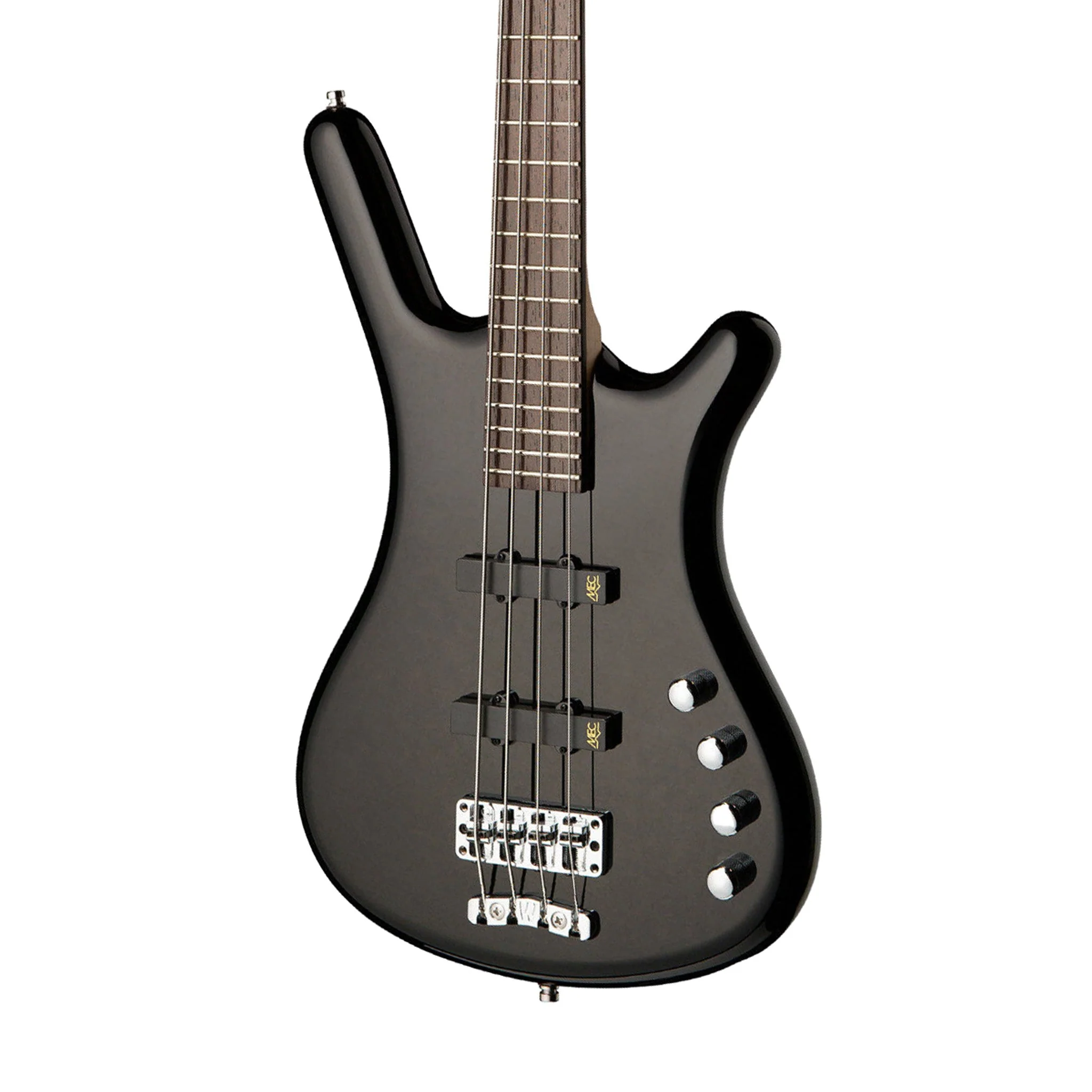 [PREORDER] Warwick RockBass Corvette Basic 4-String Bass Guitar, Short Scale, Black Solid High Polish - Image 2