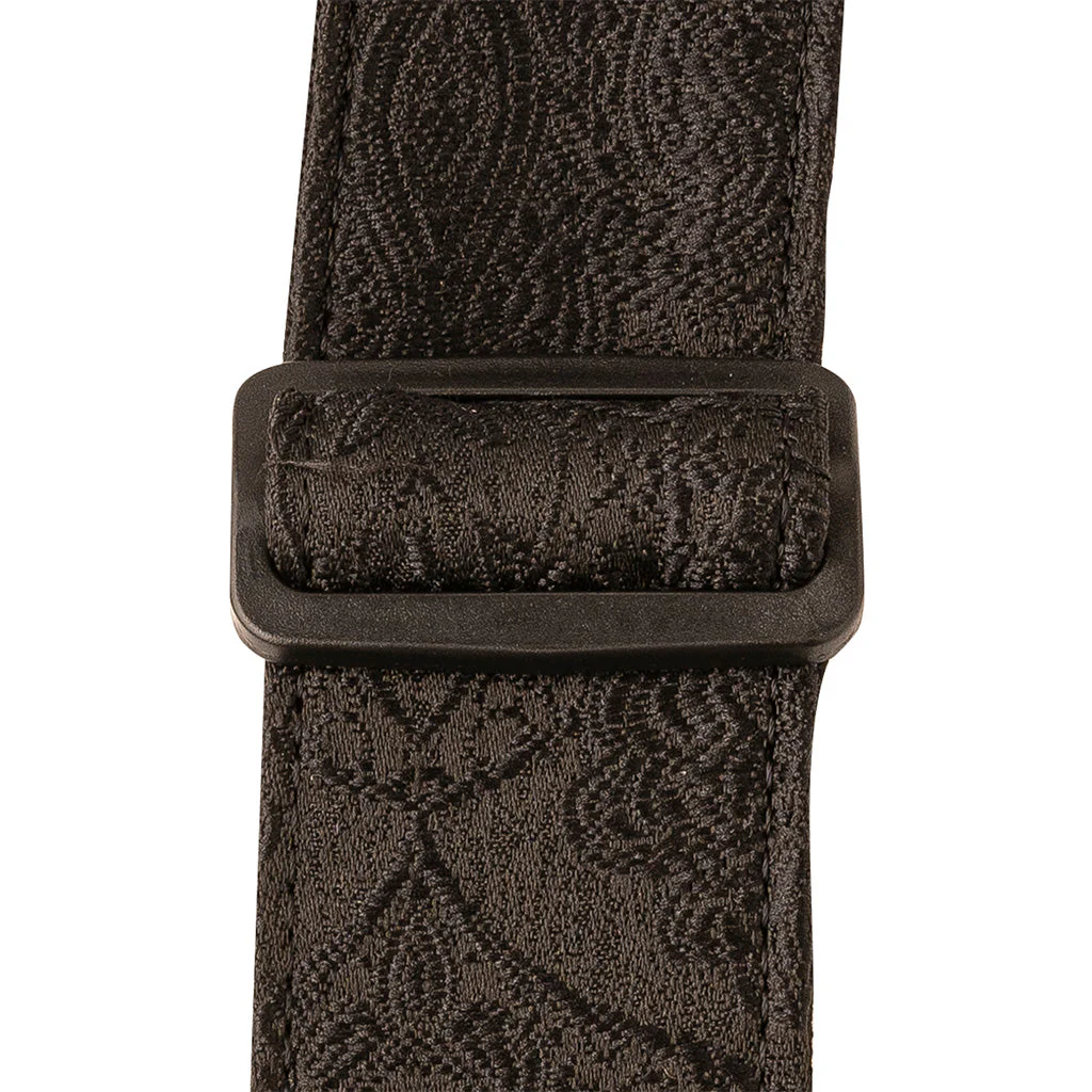 PRS 2 Inch Paisley Nylon Guitar Strap, Black - Image 2