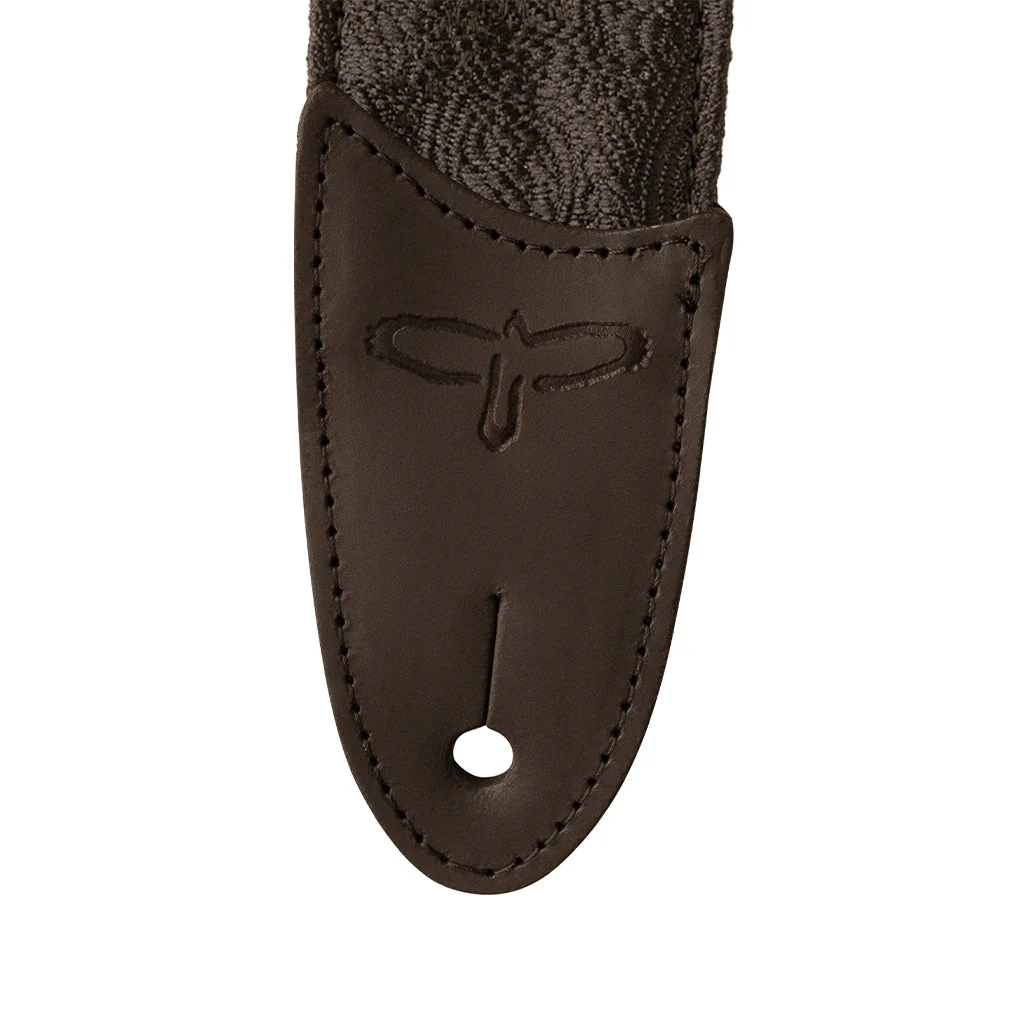 PRS 2 Inch Paisley Nylon Guitar Strap, Black - Image 3