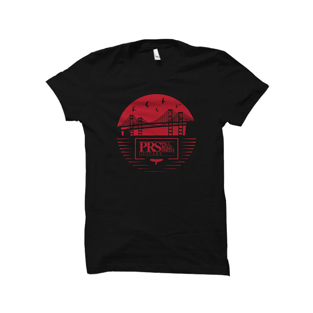 PRS Bay Bridge Tee, Black/Red