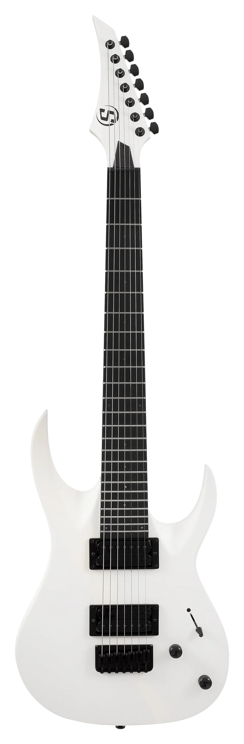 S by Solar AB4.7W – 7 String White Matte Electric Guitar - Image 2