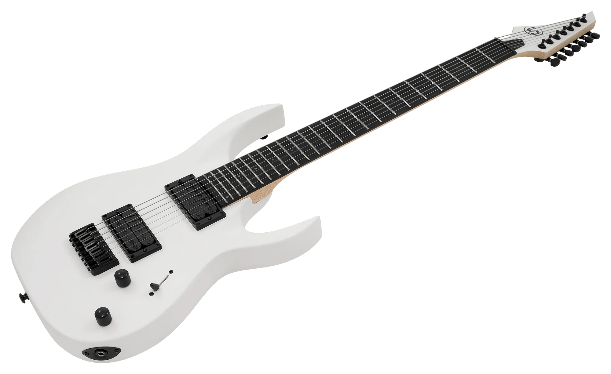 S by Solar AB4.7W – 7 String White Matte Electric Guitar - Image 3