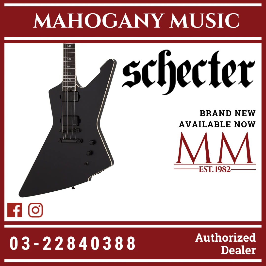 Schecter E-1 SLS Evil Twin - Satin Black [MIK]