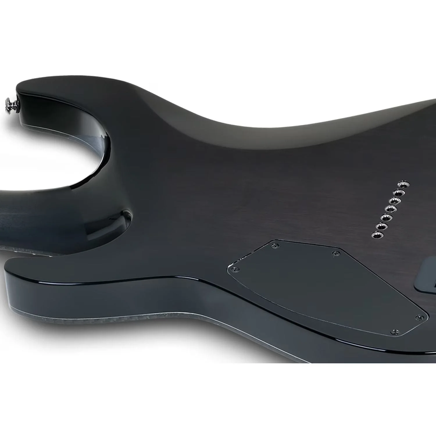 Schecter Hellraiser Hybrid C-7 Electric Guitar - Trans Black Burst - Image 9