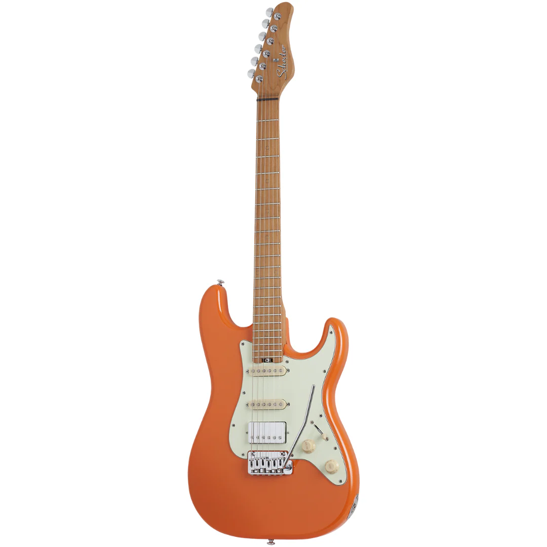 Schecter Nick Johnston Traditional H/S/S - Atomic Orange (MII) - Image 2