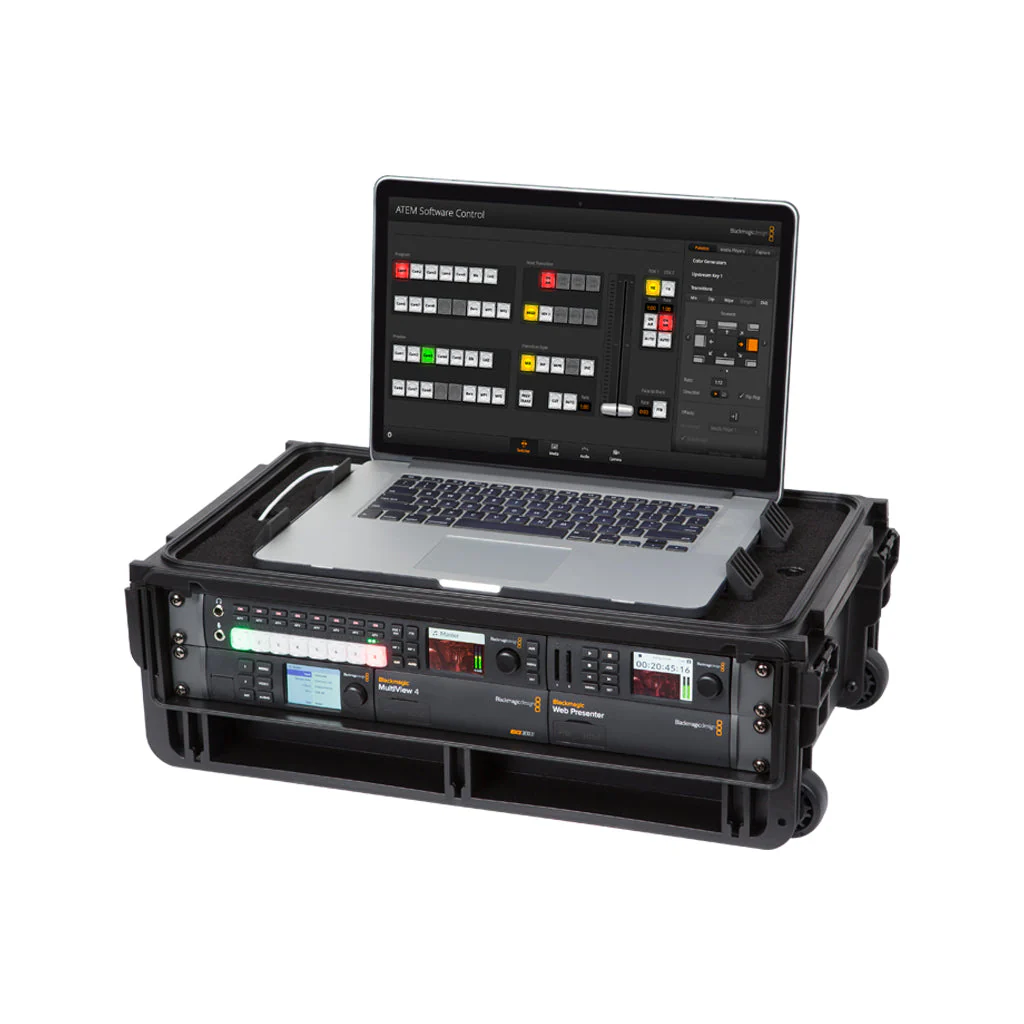 SKB 1SKB-ISF2U Injection Molded 2U Studio Flyer Rack Case - Image 5