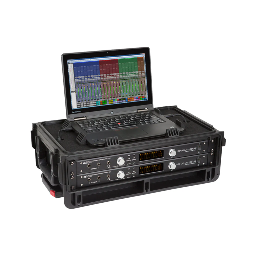 SKB 1SKB-ISF2U Injection Molded 2U Studio Flyer Rack Case - Image 7
