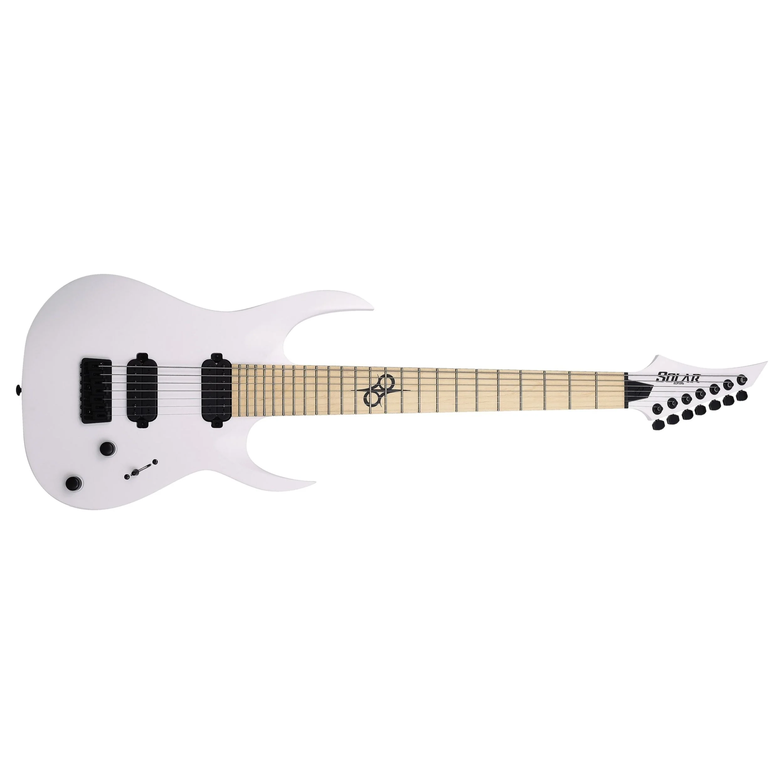 Solar A2.7W 7 String White Matte Electric Guitar - Image 2