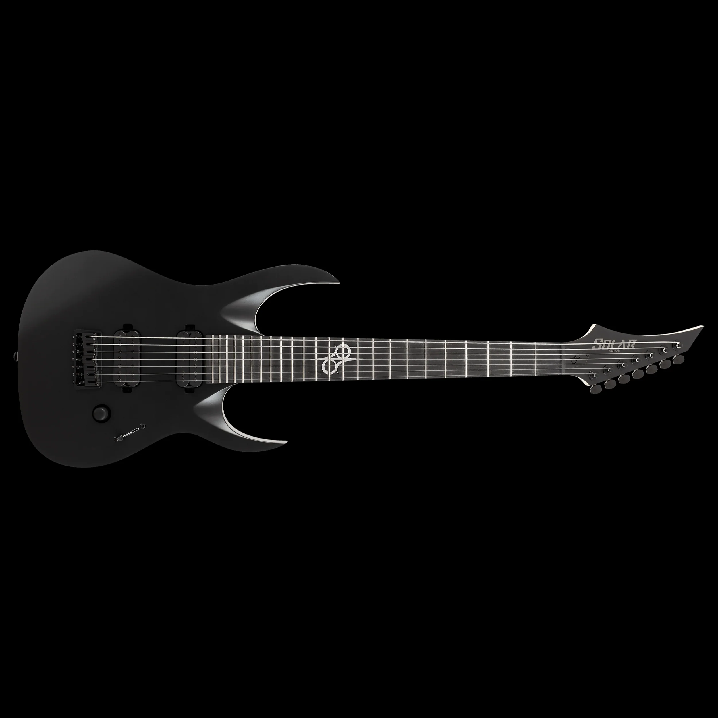 Solar AB2.7C – CARBON BLACK MATTE Electric Guitar - Image 2