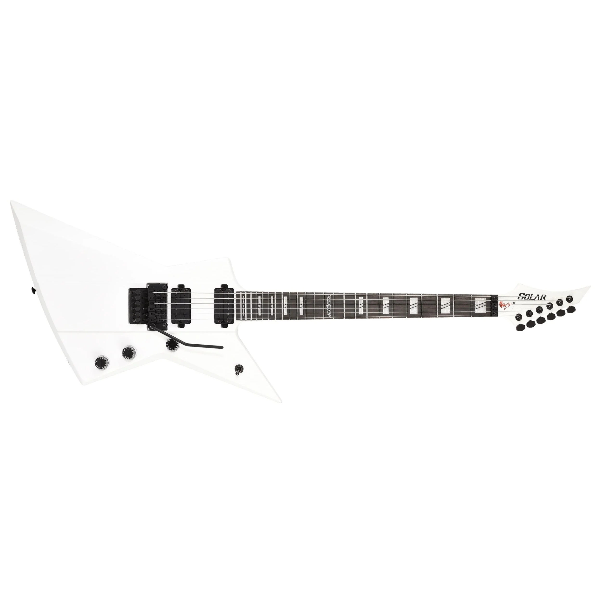 Solar E1.6Priestess White Matte Electric Guitar - Image 2