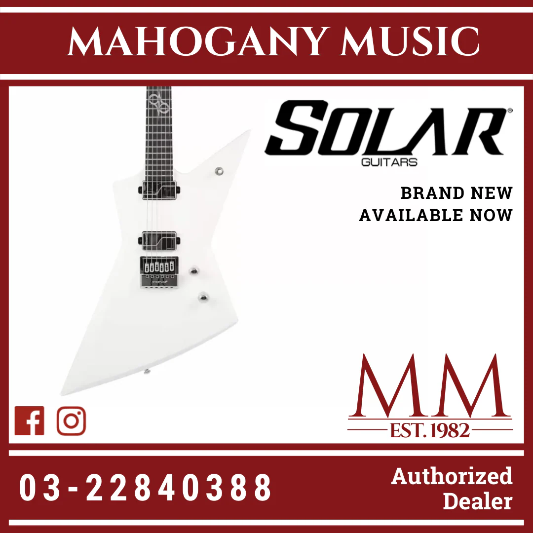 Solar E1.6Vinter Pearl White Matte Electric Guitar