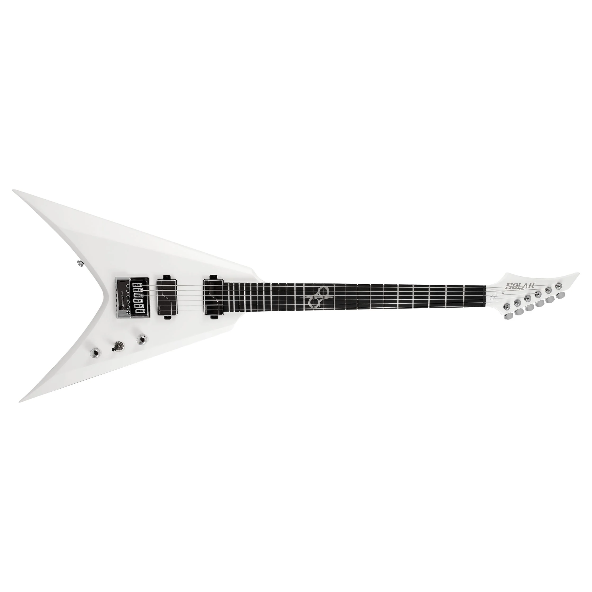 Solar V1.6Vinter Pearl White Matte Electric Guitar - Image 2