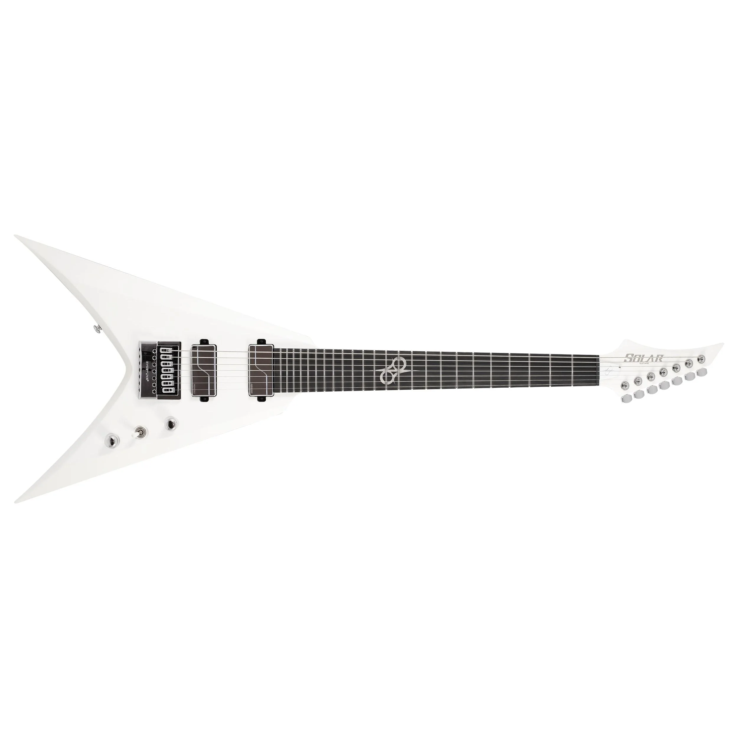 Solar V1.7 Vinter Pearl White Matte Electric Guitar - Image 2