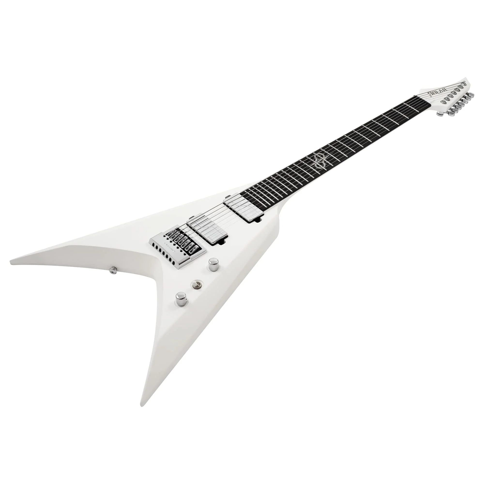 Solar V1.7 Vinter Pearl White Matte Electric Guitar - Image 3