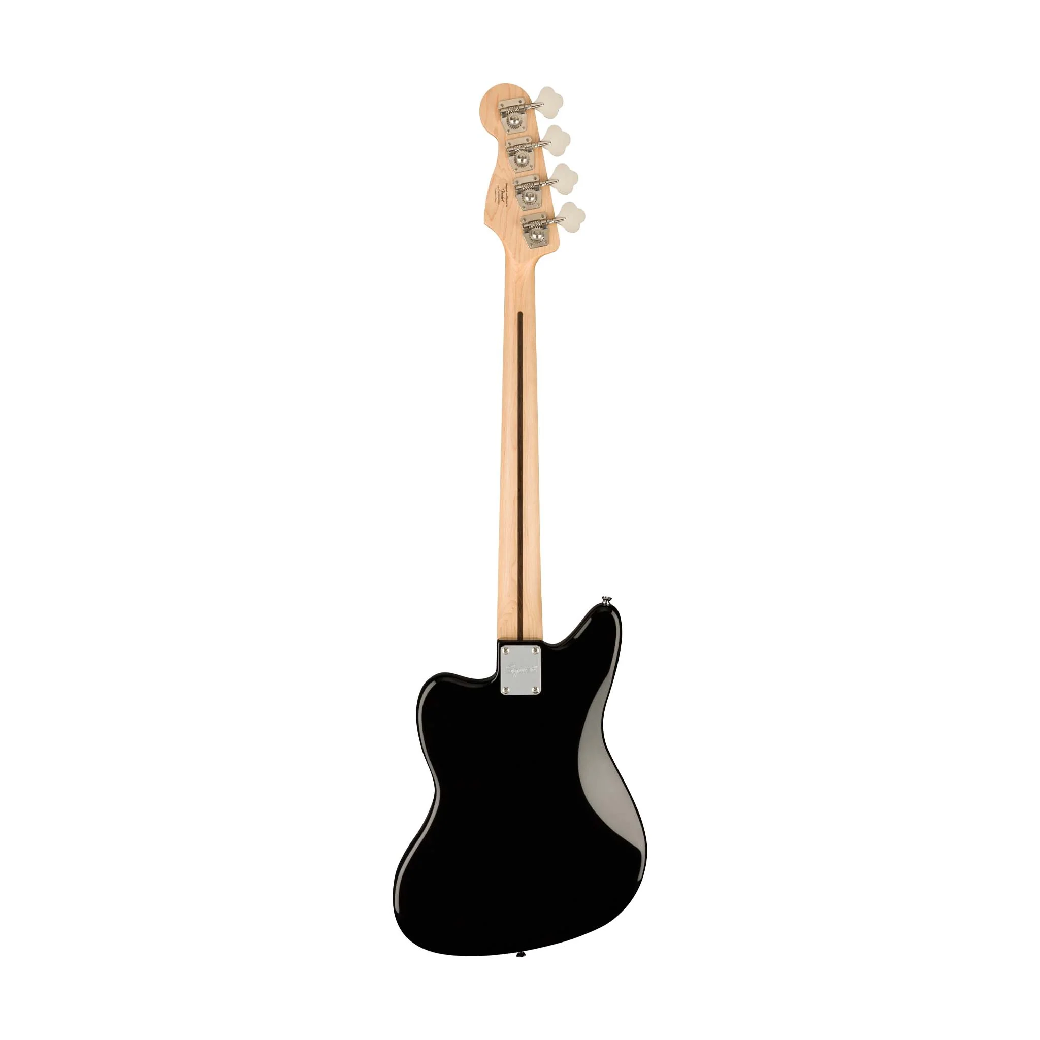Squier Affinity Series Jag Bass Guitar, Maple FB, Black - Image 3