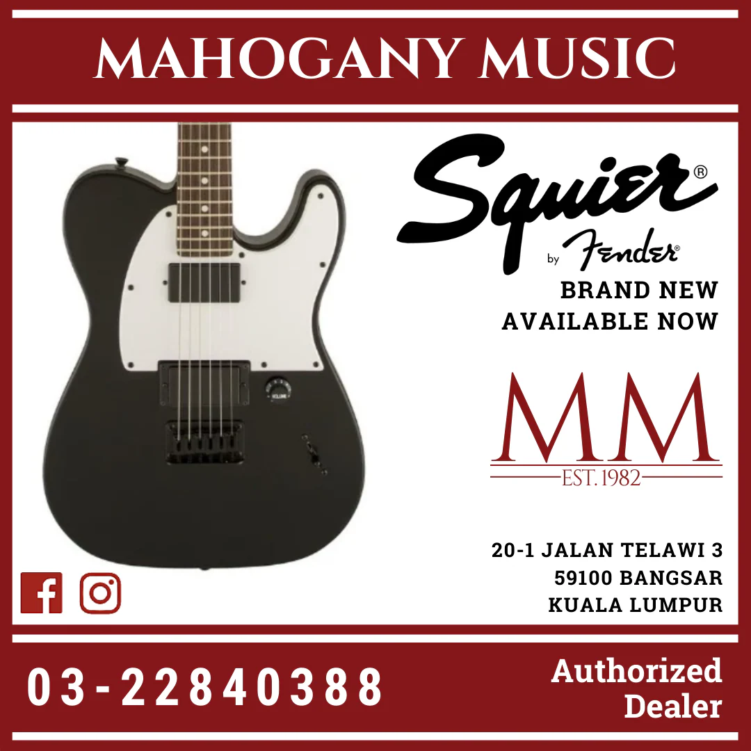 Squier Jim Root Telecaster Electric Guitar, Flat Black
