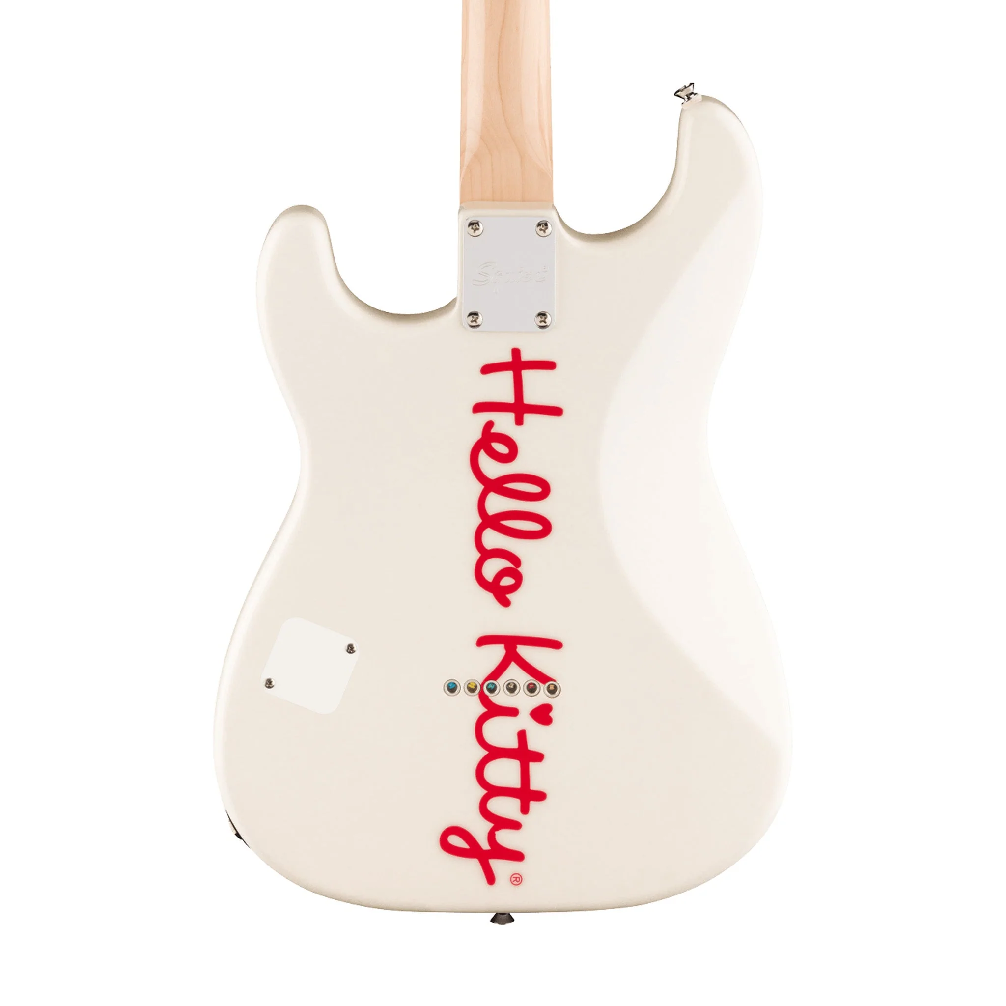 [PREORDER] Squier Limited Edition Hello Kitty Stratocaster Electric Guitar, Maple FB, White - Image 4