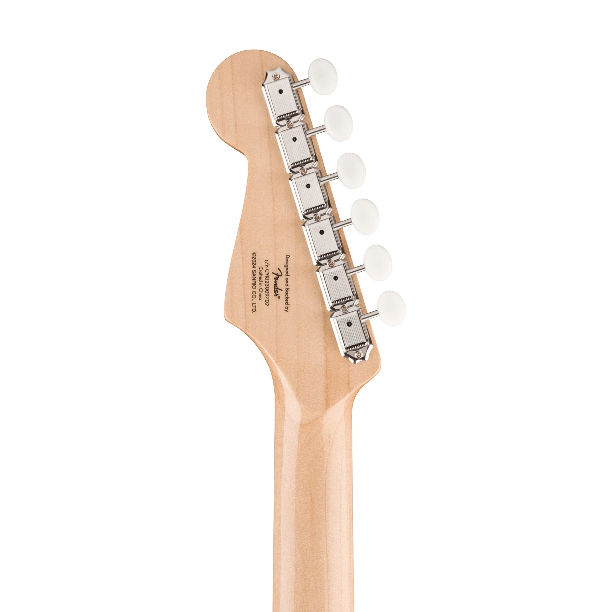 [PREORDER] Squier Limited Edition Hello Kitty Stratocaster Electric Guitar, Maple FB, White - Image 7