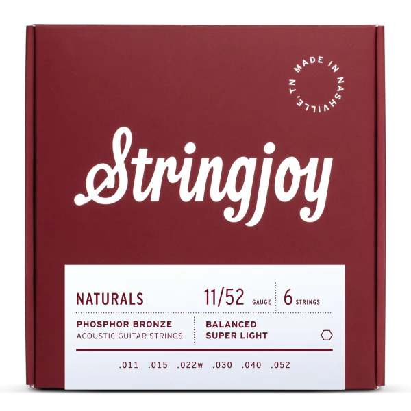 Stringjoy Naturals Acoustic Guitar Strings - 11/52 - Image 2