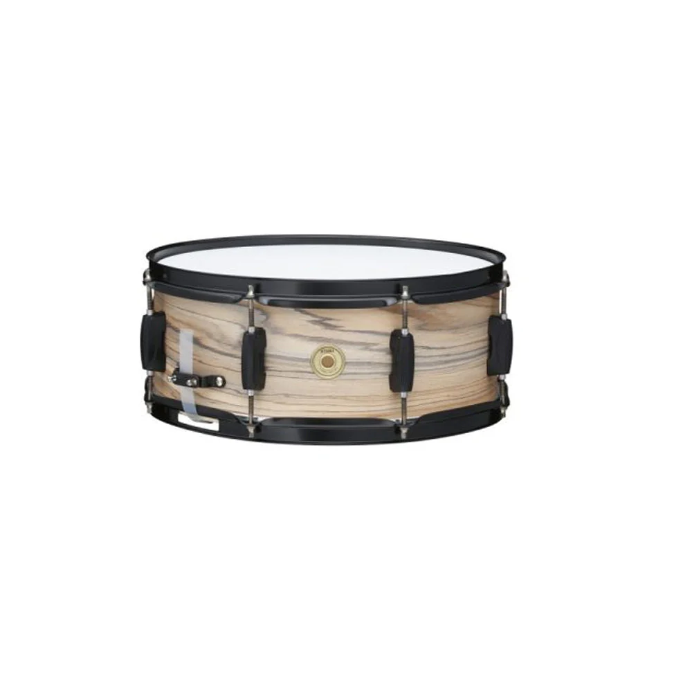TAMA WP1465BK-NZW Woodworks 14X6.5in Snare Drum, Nat Zebrawood Wrap - Image 2