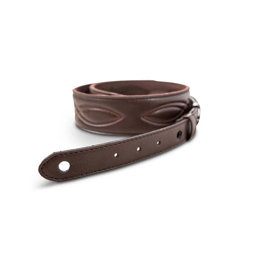 Taylor 2" Vegan Leather Guitar Strap, Chocolate Brown - Image 3