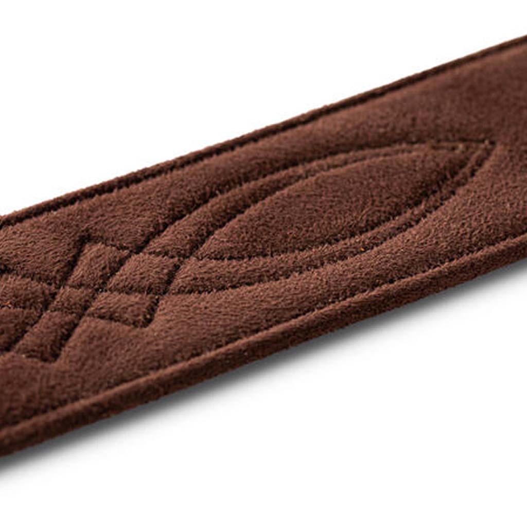 Taylor 2" Vegan Leather Guitar Strap, Chocolate Brown - Image 6