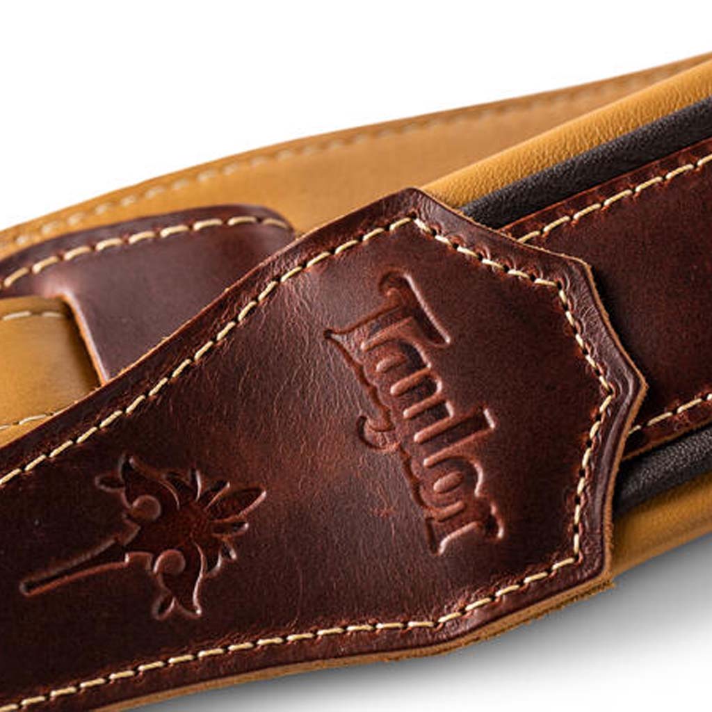 Taylor 2.5" Ascension Leather Guitar Strap, Cordovan - Image 6